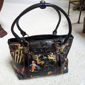 NEW! Marino Orlandi Signature Collection Leather Shoulder Bag Made In Italy